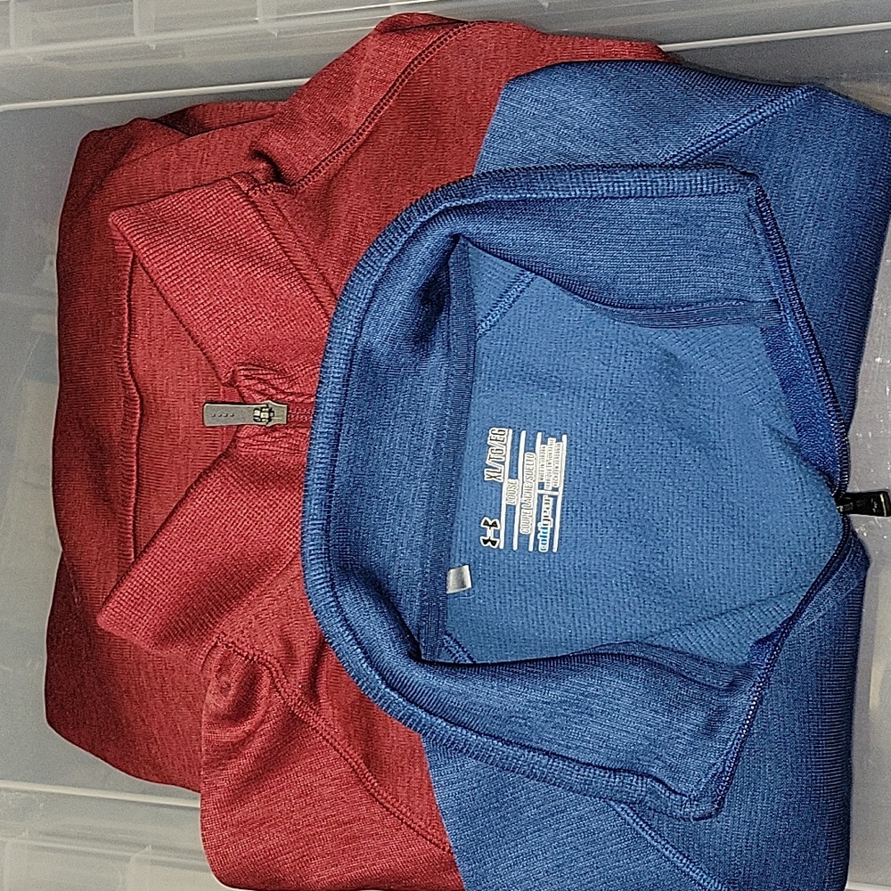 Under Armour XL mock neck zip. Price is for both.
